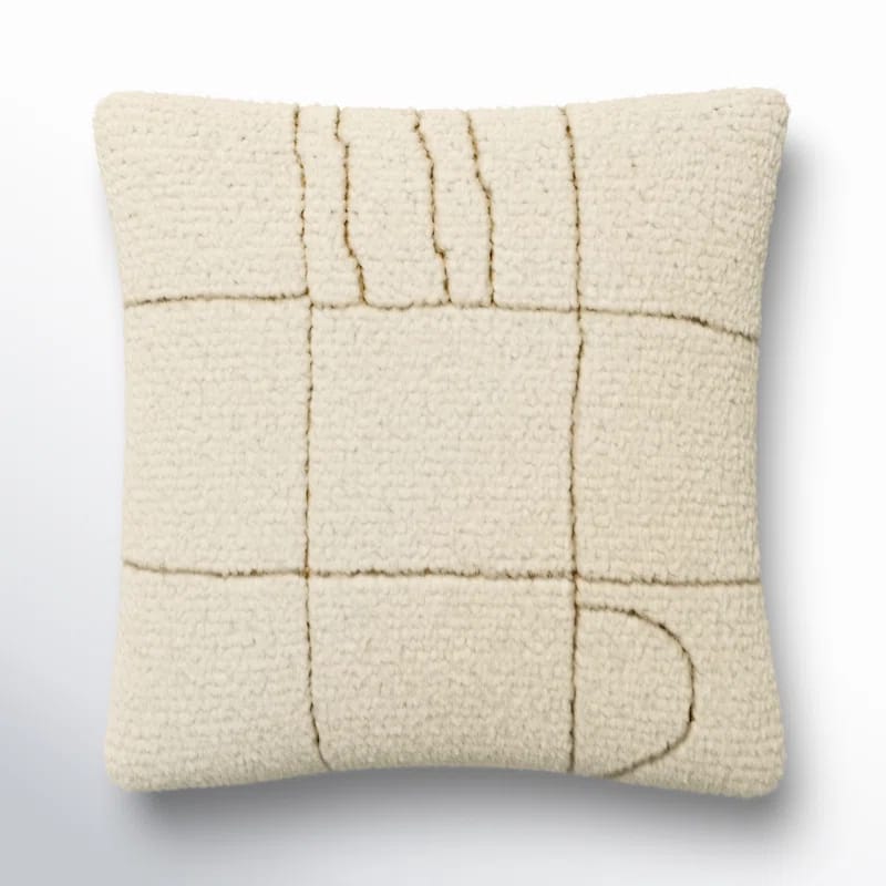 Kess Abstract Wool Blend Throw Pillow