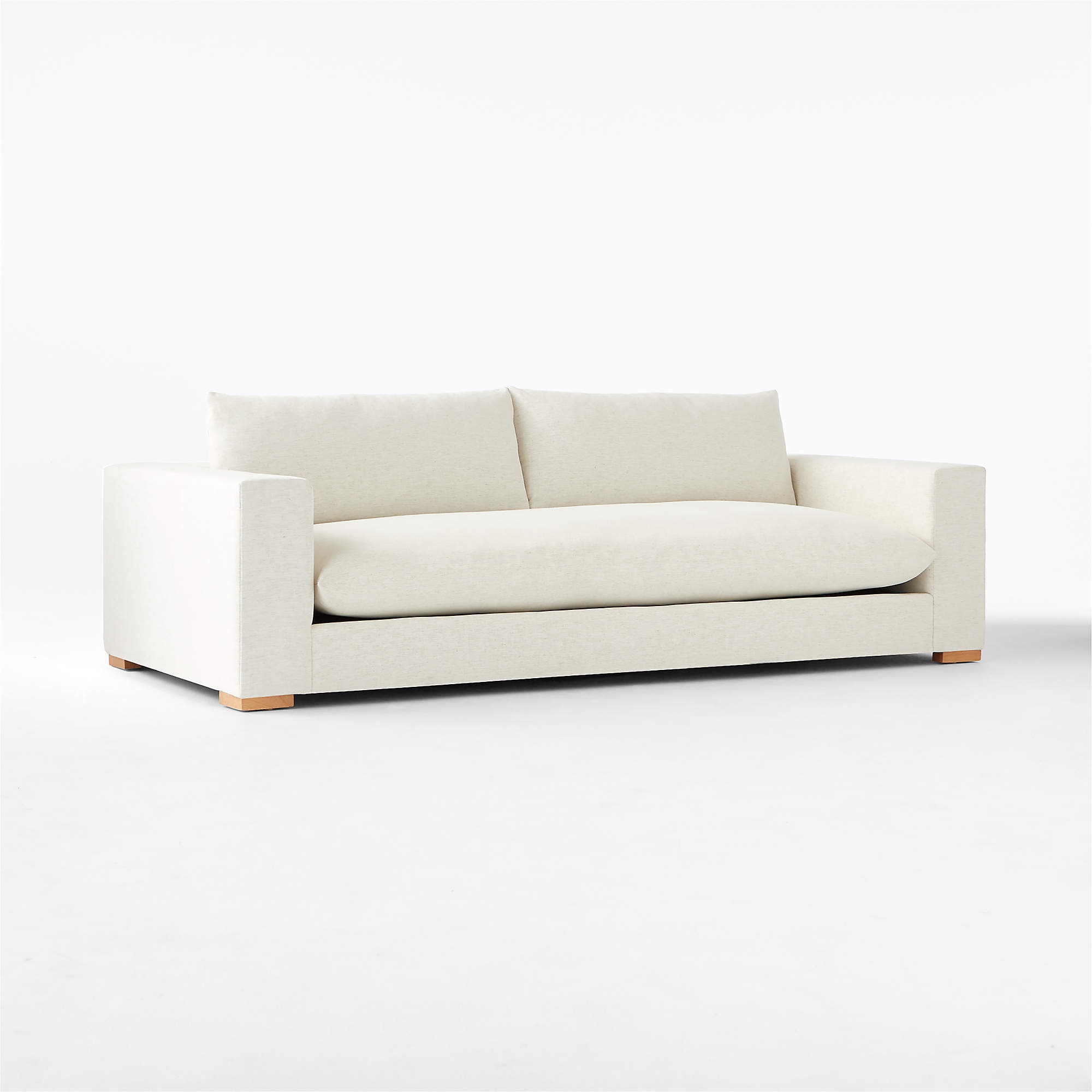 Deseo 94.5" White Performance Fabric Sofa
