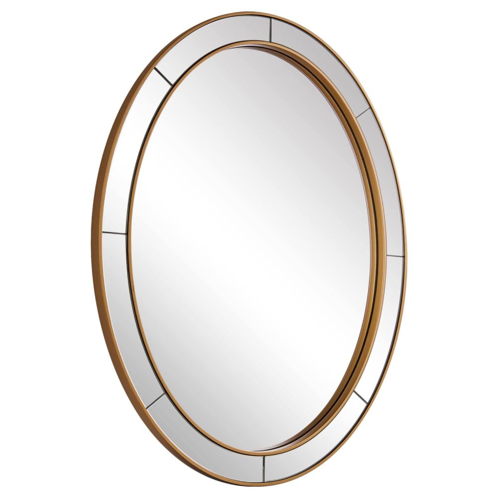 Andy Star Gold Oval Mirror For Bathroom