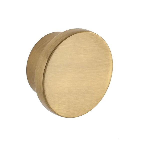 Oversized Ethan 1-5/8 in. Satin Brass Round Cabinet Knob