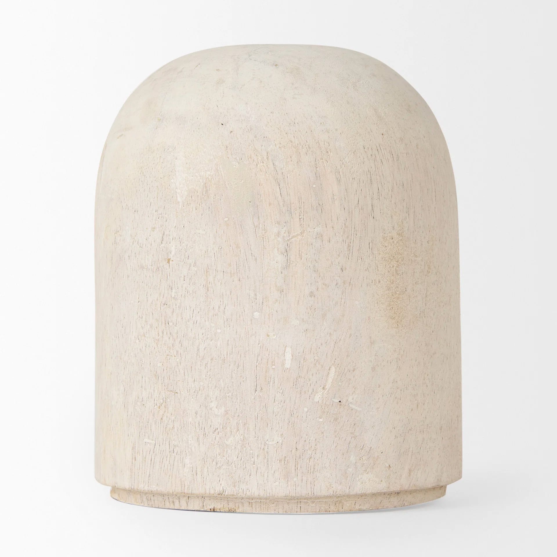 Ashburn Medium White-Wash Wood Decorative Object
