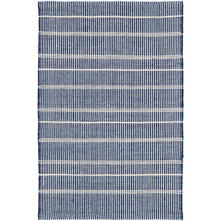 Samson Navy Handwoven Indoor/Outdoor Rug