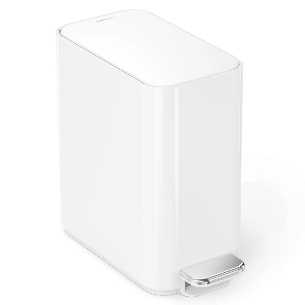 Simplehuman 5 Liter / 1.3 Gallon Slim Steel Step Trash Can