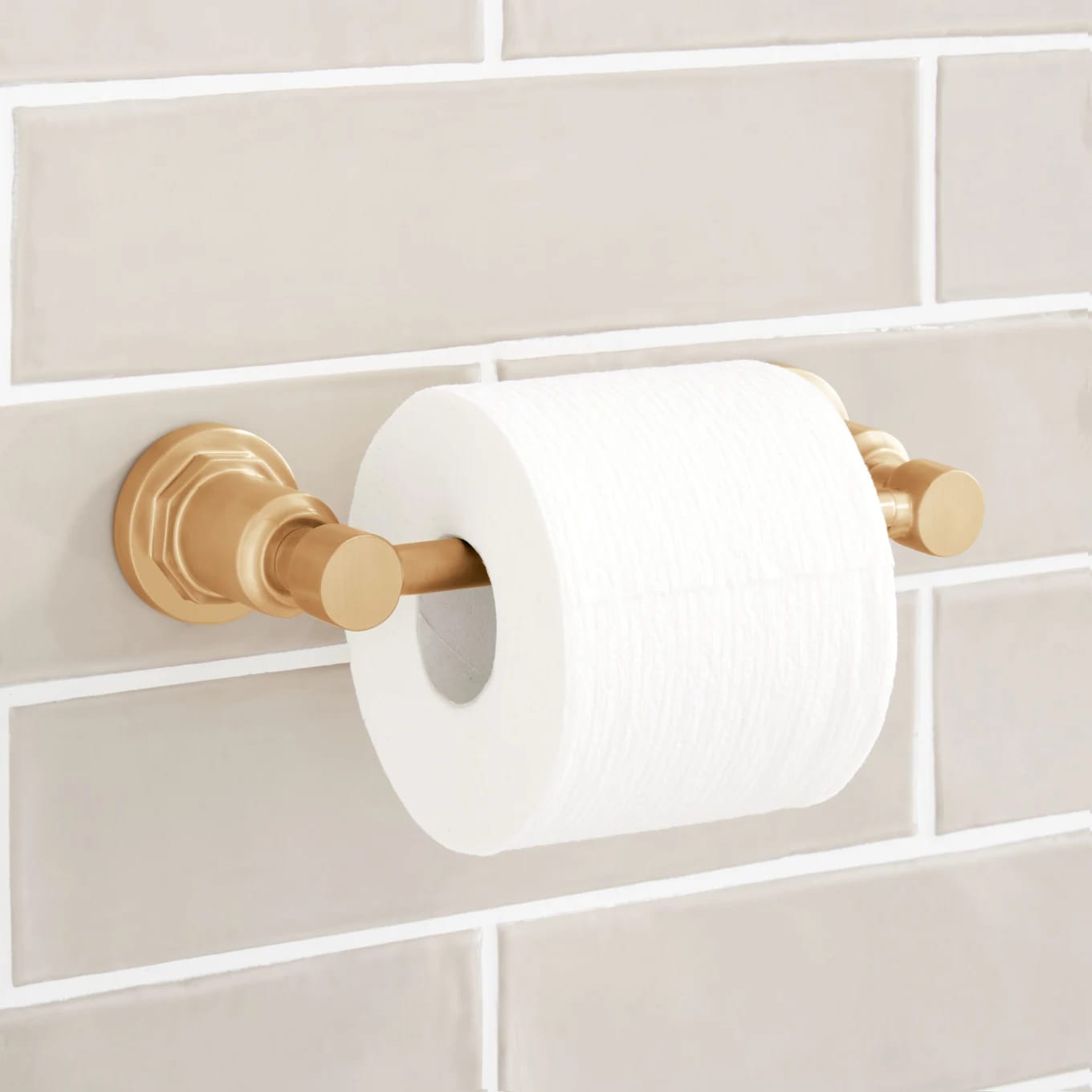 Signature Hardware Greyfield Wall Mounted Pivoting Toilet Paper Holder