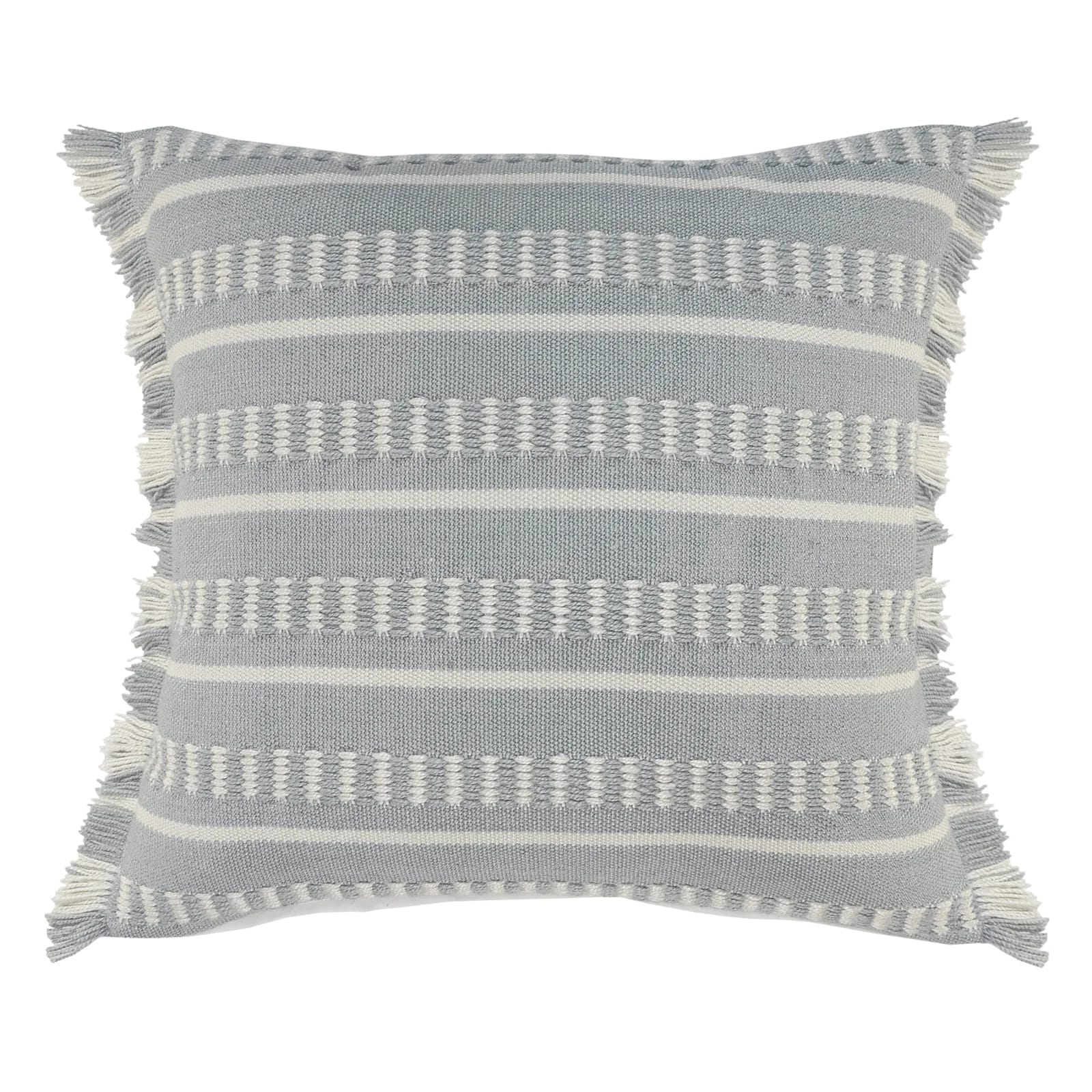 Ava Fringed Indoor/Outdoor Throw Pillow