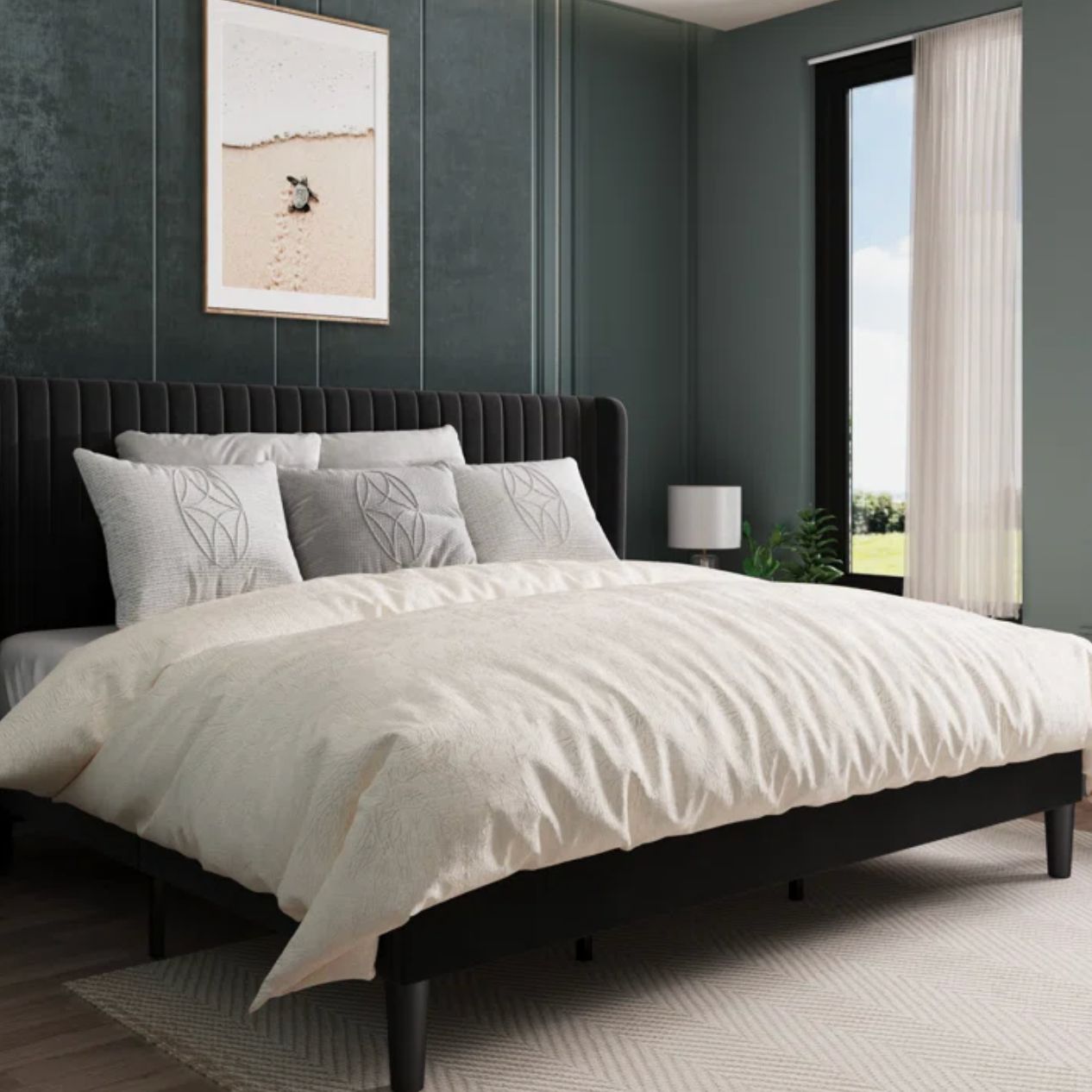 Black King Bedframe