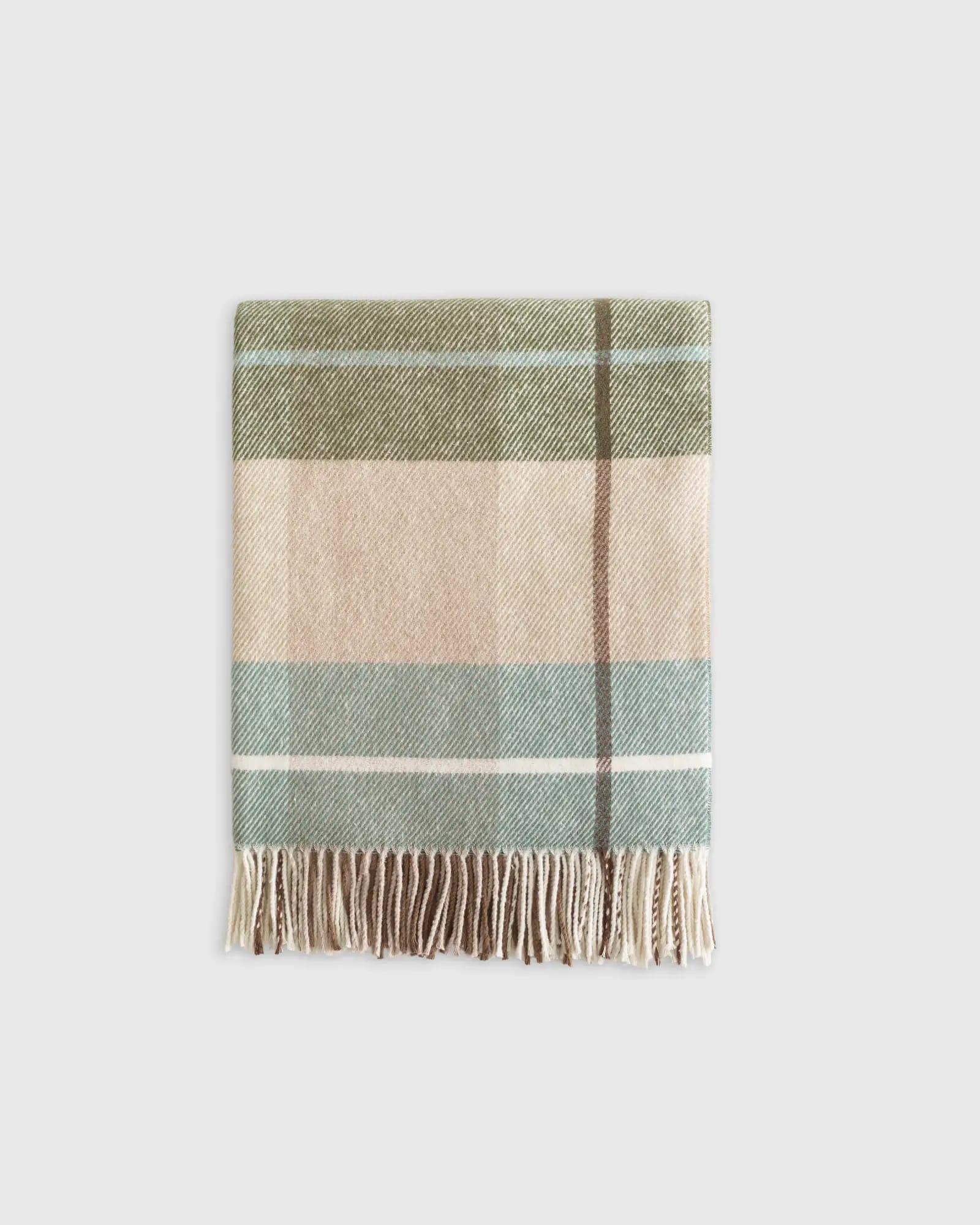 Italian Cotton Plaid Throw