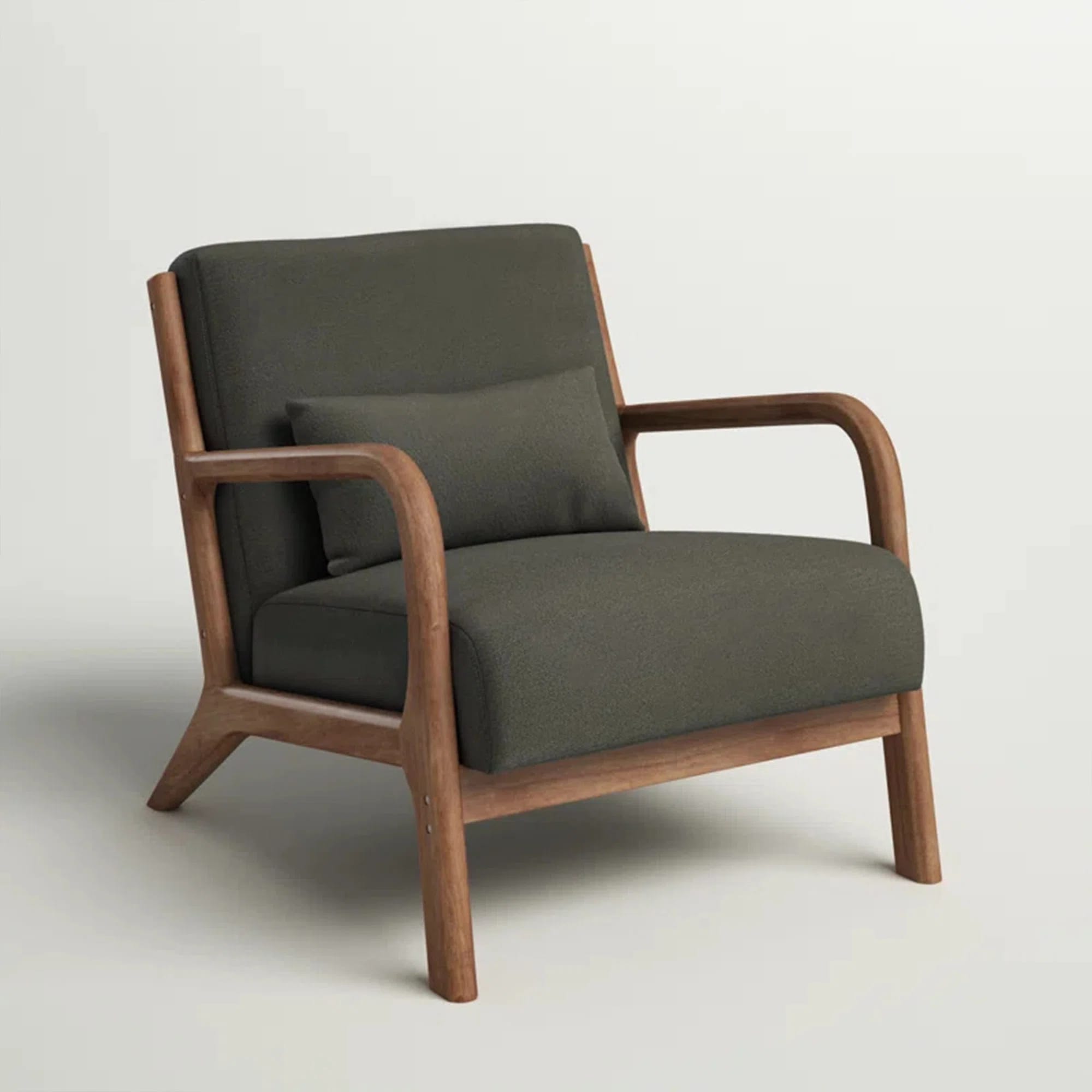 Bonnita 26" Wide Linen Upholstered Armchair With Solid Wood Legs (Set of 2)