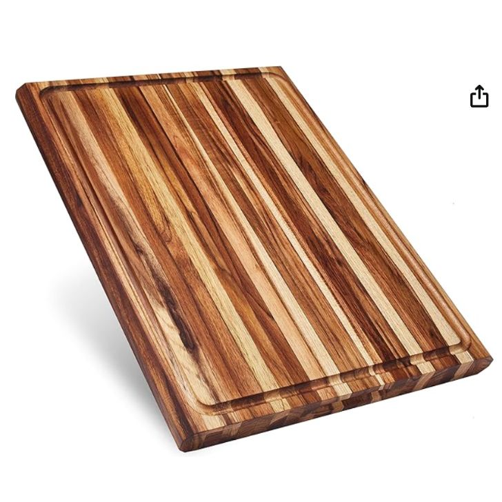 Sonder Los Angeles, XXL Thick Edge Grain Teak Wood Cutting Board