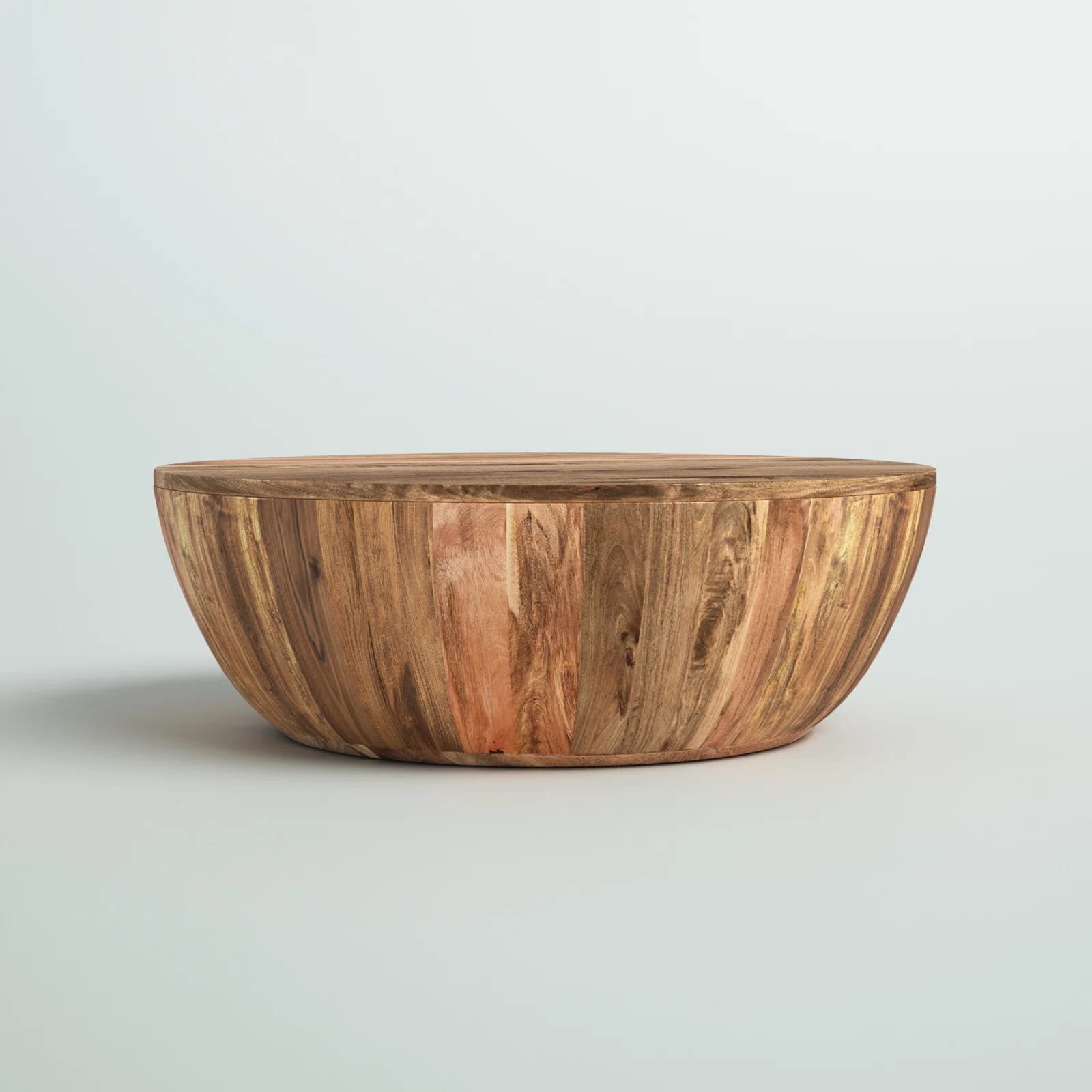 Cassius Solid Wood Single Drum Coffee Table
