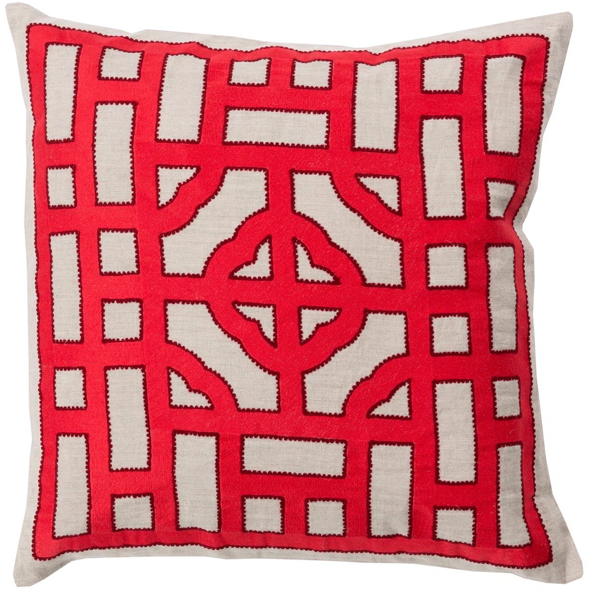Livabliss Chinese Gate Polyester Throw Pillow