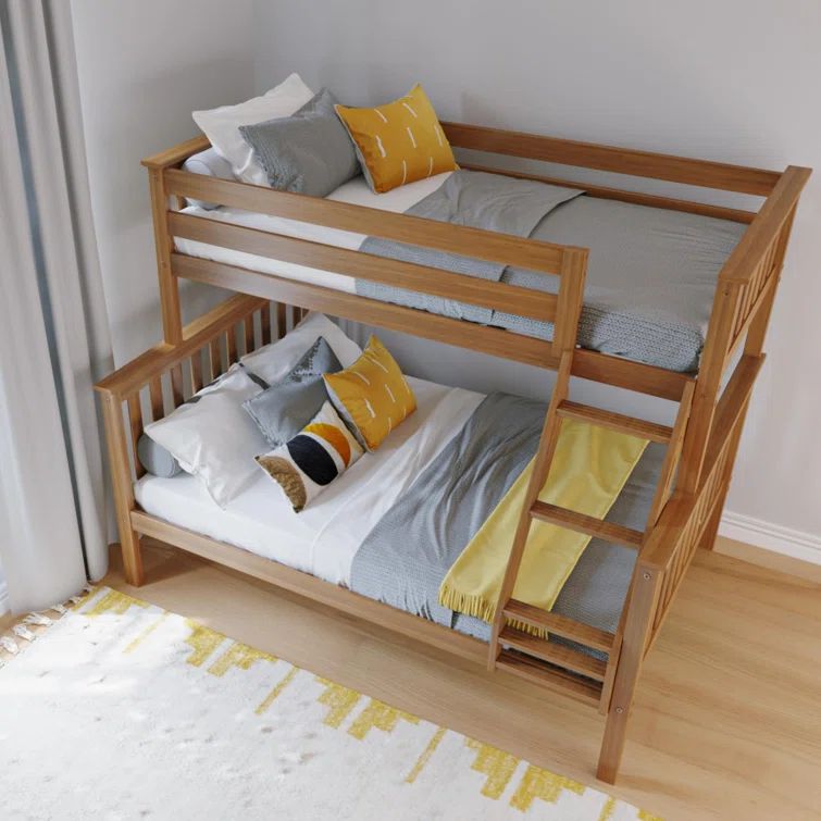 Harriet Bee Bolles Twin Over Full Solid Wood Standard Bunk Bed
