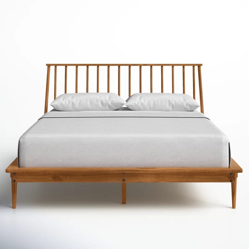 Henline Solid Wood Platform Spindle Bed