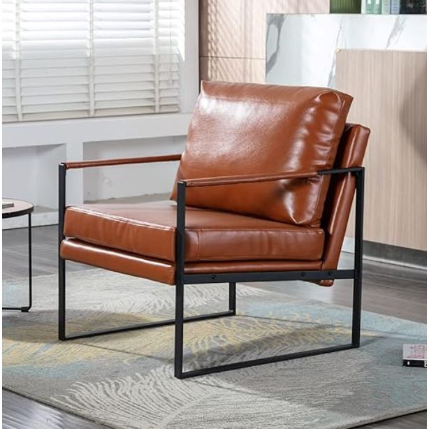 Ebello Faux Leather Accent Chair