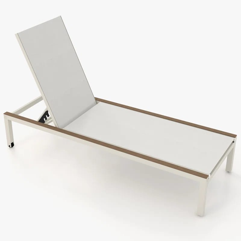 Bannock Outdoor Metal Chaise Lounge