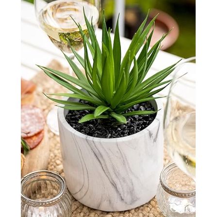 Kurrajong Farmhouse Artificial Plant | 8" Fake Plant | Artificial Succulent In Pot | Fake Succulent | Faux Plant Indoor | Succulent Plant Artificial | Faux Succulent In Pot : Home & Kitchen