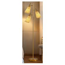 63" Modern Gold Floor Tree Lamp with 3 Light Source Standing Tall Pole Lamps with 4-Segment Knob Switch for Living Rooms, Bedrooms, Home, Office