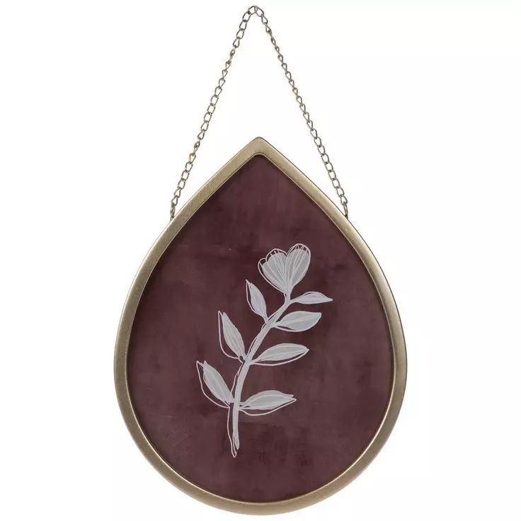 Red & White Stem Teardrop Framed Wall Decor | Hobby Lobby | 1954411