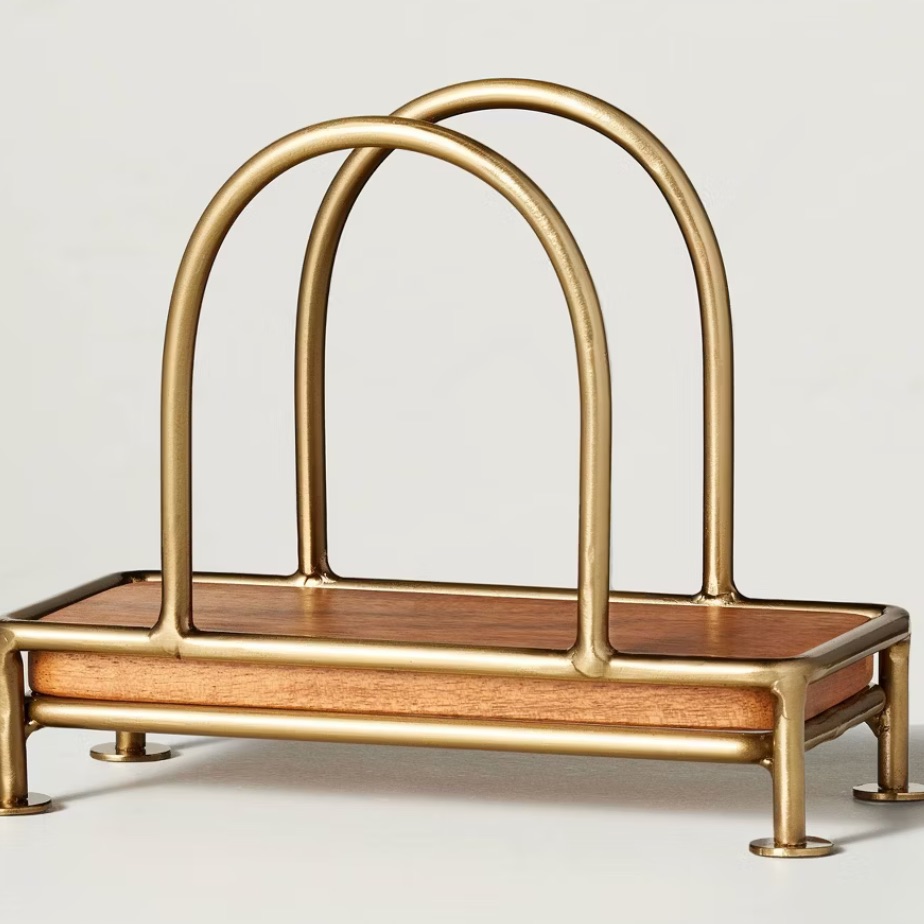 Wood & Brass Napkin Holder - Hearth & Hand™ With Magnolia