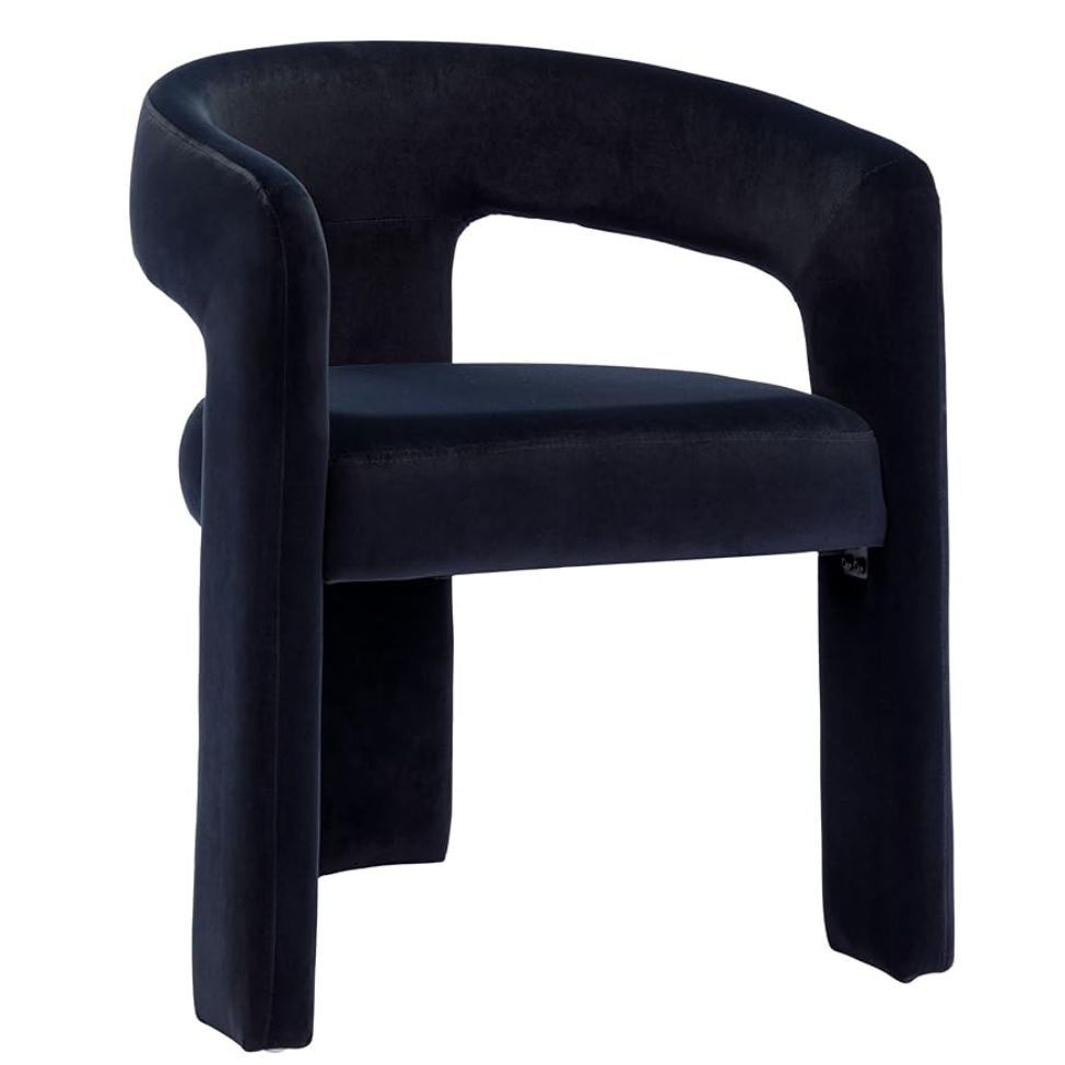 Velvet Fabric Upholstered Dining Chair