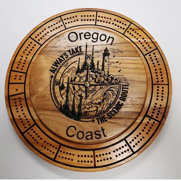 Cribbage Board Oregon Coast Scenic Route