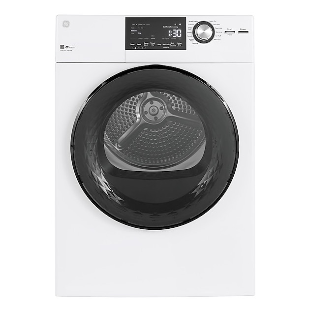 GE 4.3-cu ft Stackable Vented Electric Dryer ( White )