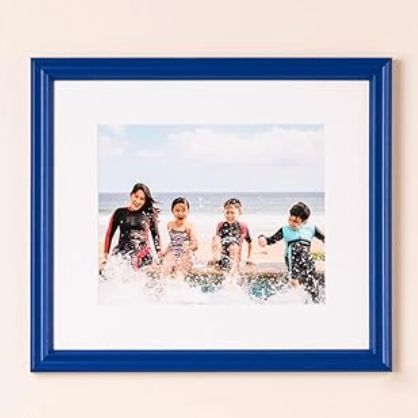 blue picture frame