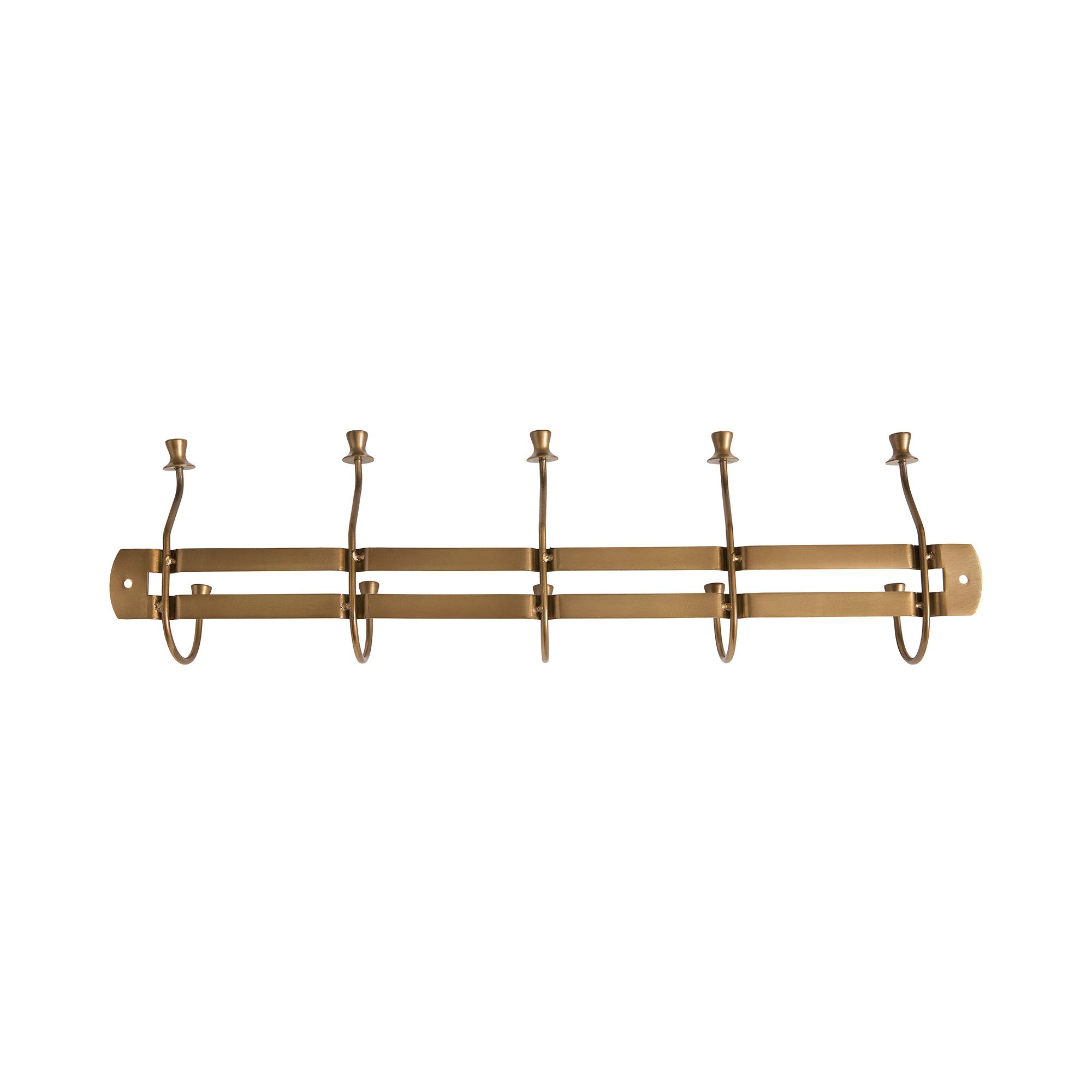 Chris Loves Julia Hook Rack, Brass