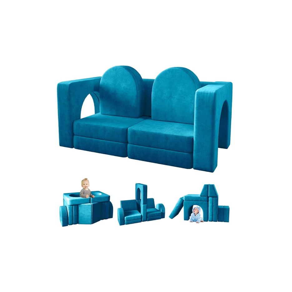 Kids Play Couch & Play Blocks