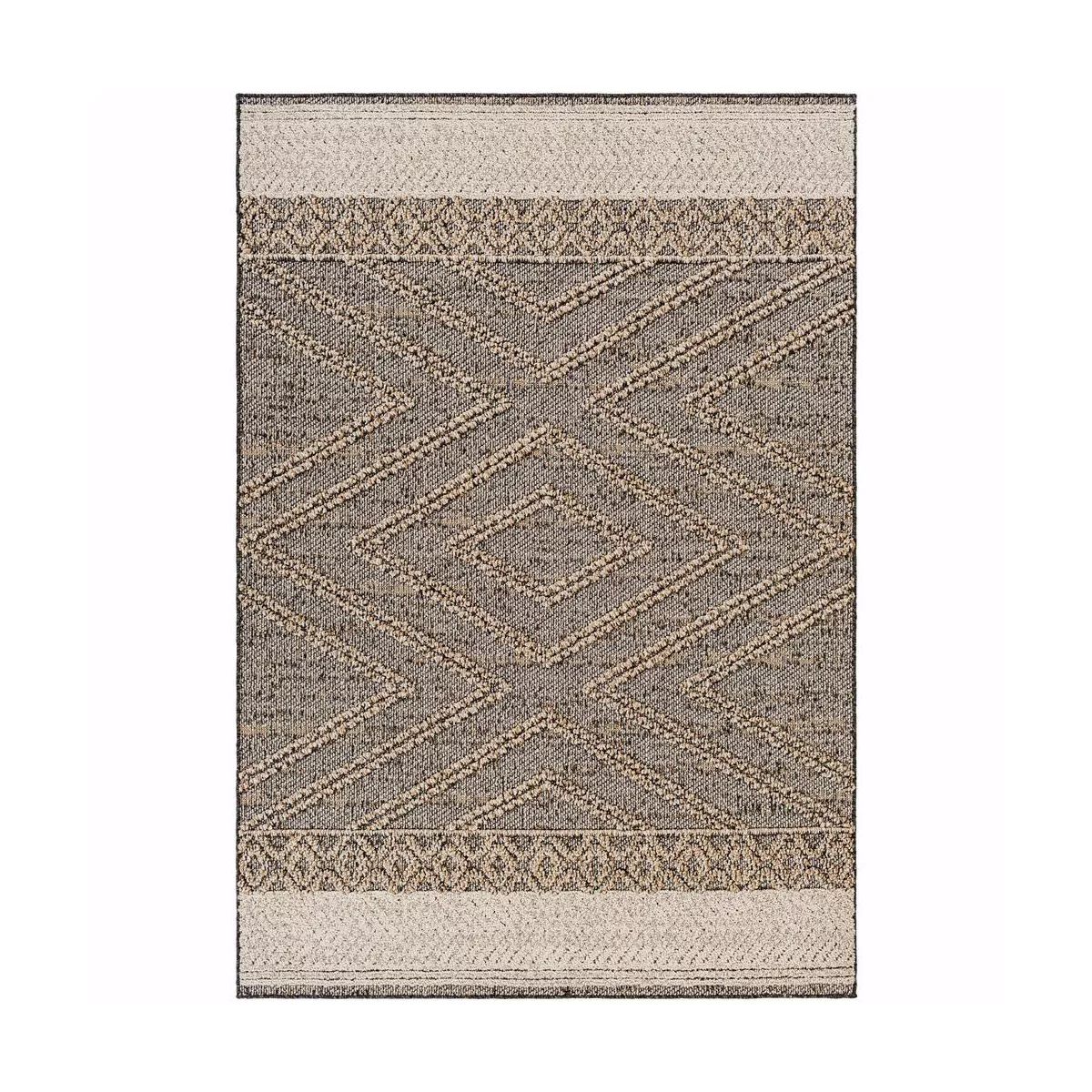 Mark & Day East Orange 2'3"x3'9" Rectangle Woven Indoor And Outdoor Area Rugs Dark Gray