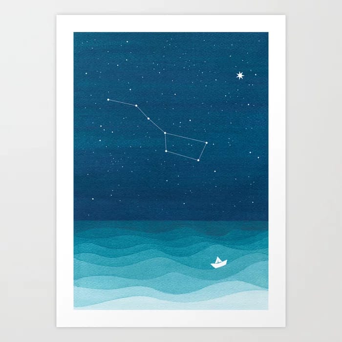 Big Dipper Constellation Art Print