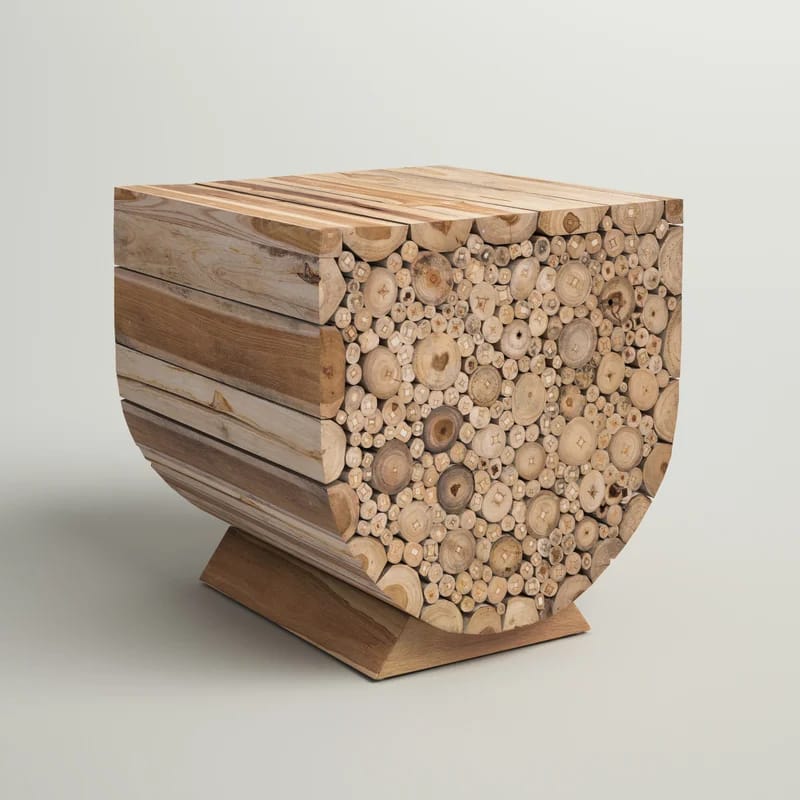 Jelle Solid Wood End Table