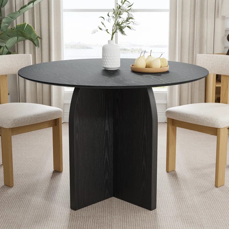 Wood Round Dining Table