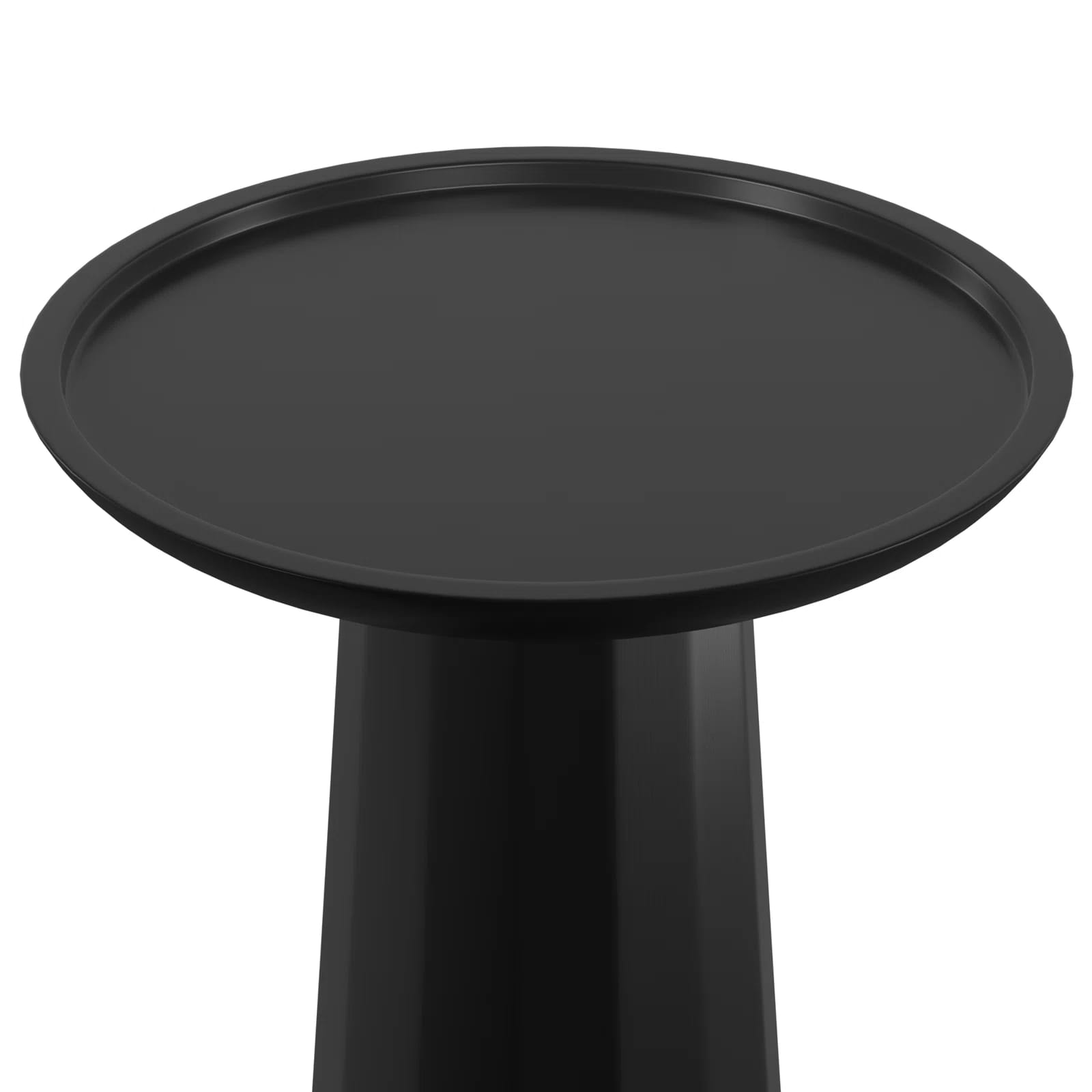 Dovercourt Solid Wood Tray Top Pedestal End Table