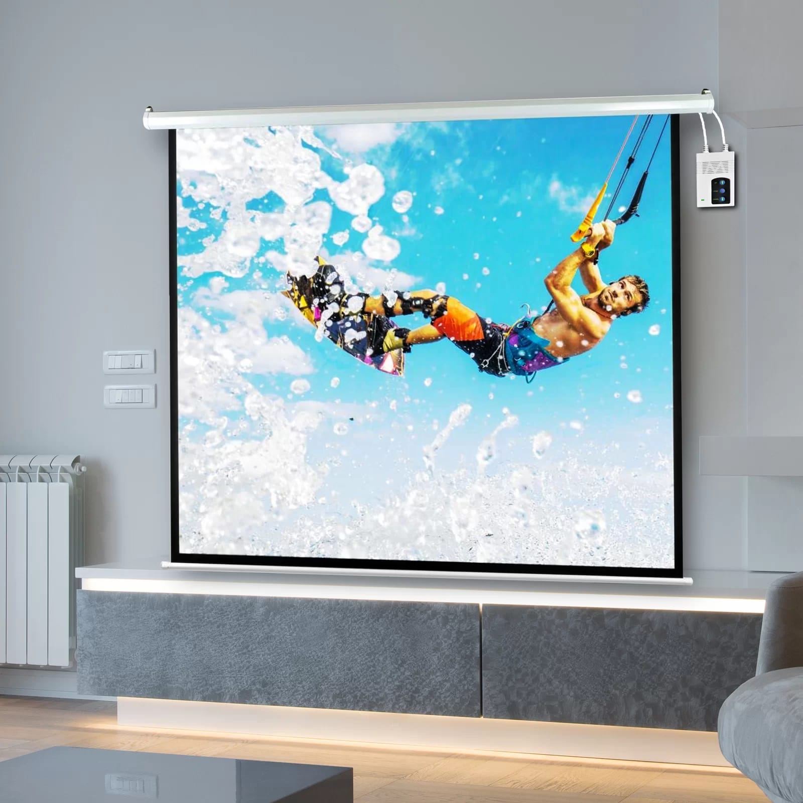 Pyle Electric Projector Screen