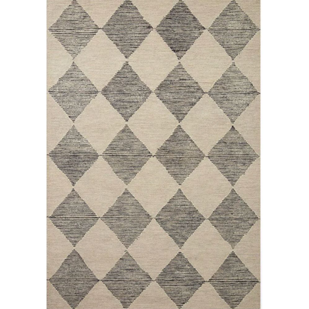 Chris Loves Julia X Loloi Francis Wool Beige Charcoal Rug