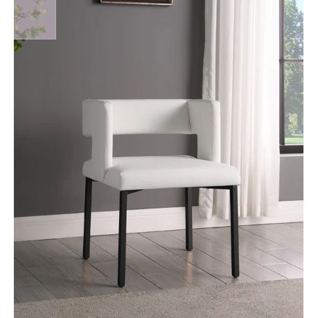 Mercer41 Inga Upholstered Arm Chair In White