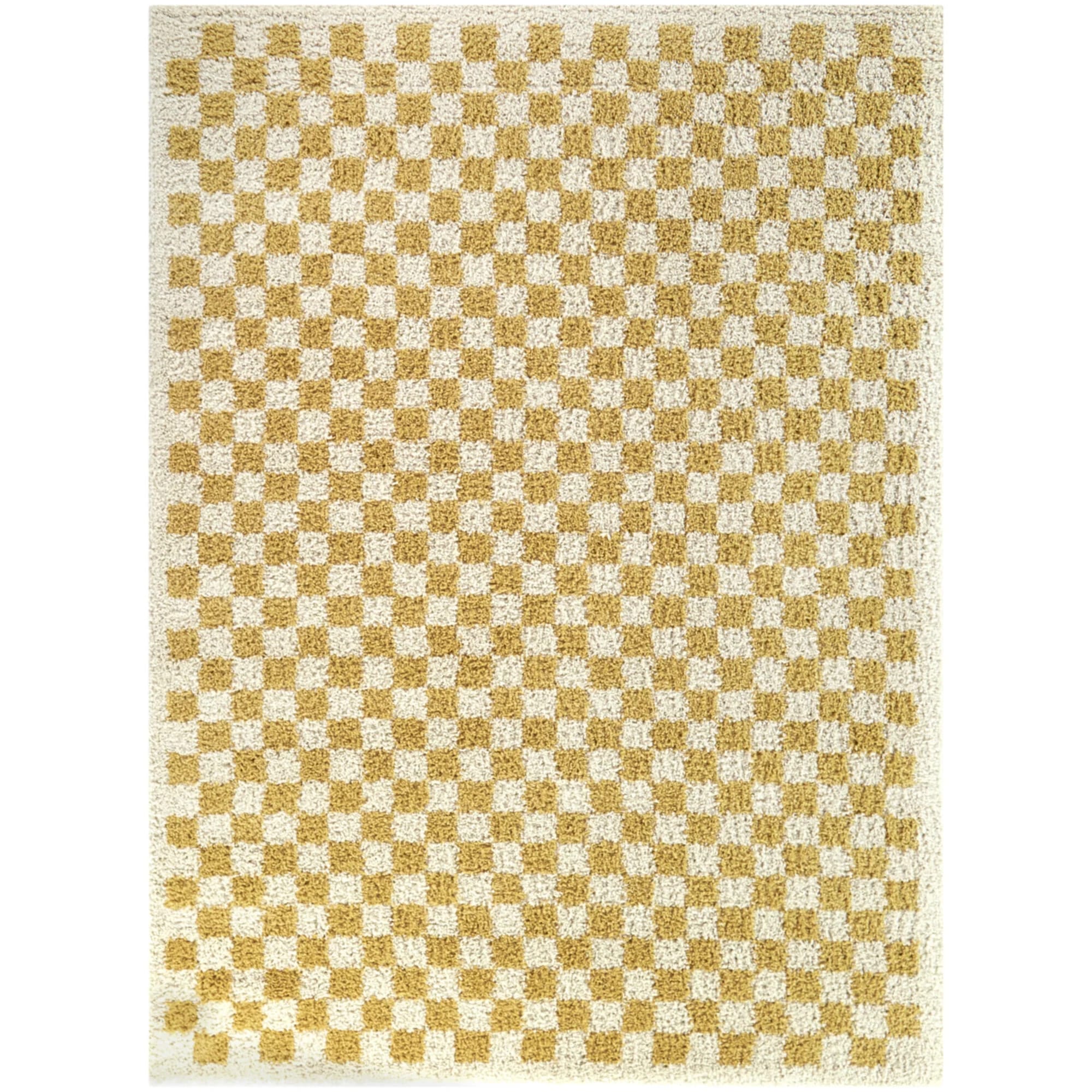 Covey Checkered Shag Area Rug