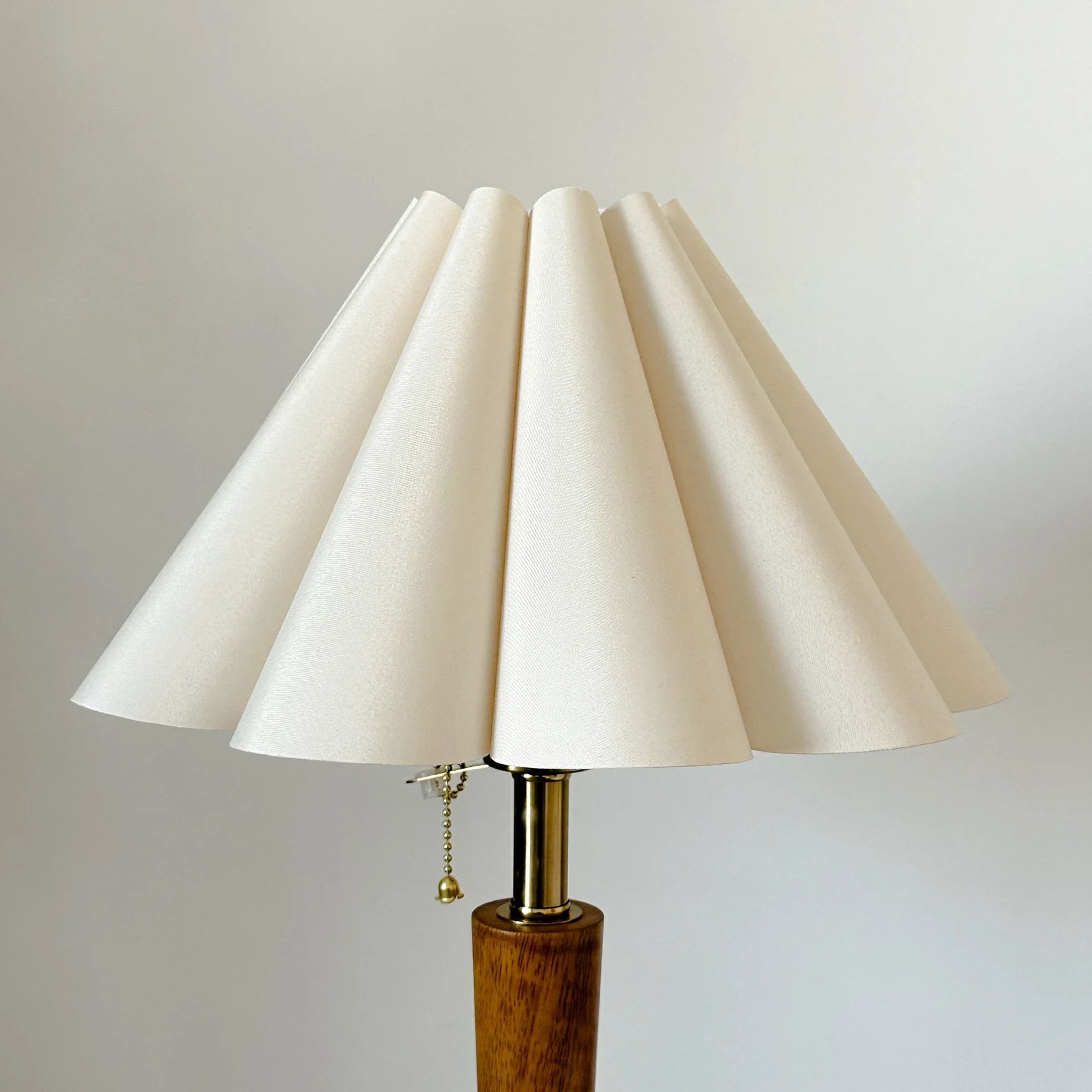 Handmade Pleated Lampshade Beige Warm