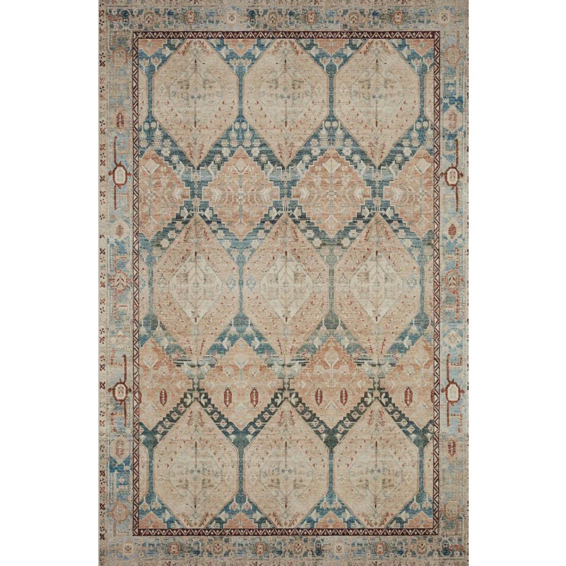 Magnolia Home By Joanna Gaines X Loloi Lenna Denim Sand Area Rug