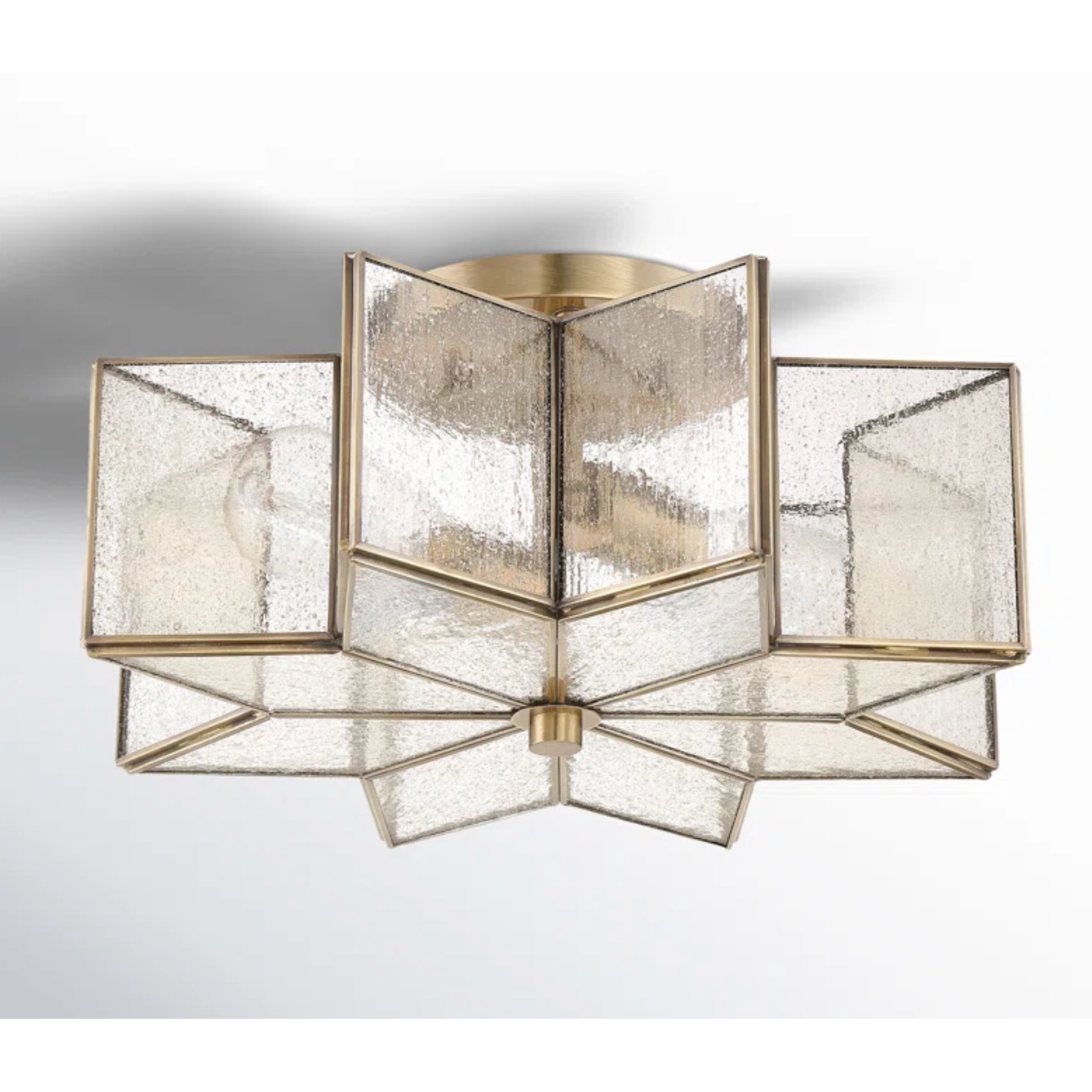 Putnam 2 Light Glass Semi Flush Mount