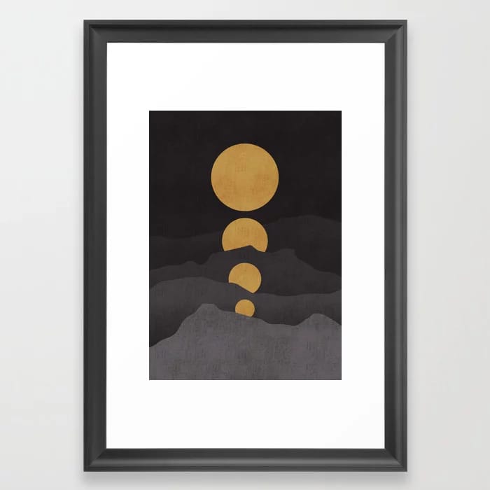 Rise of The Golden Moon Art Print