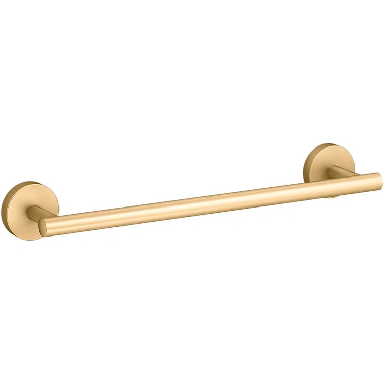 K-27288-2MB Elate Wall Mounted Round Towel Bar, Metal Wall-Mounted Towel Holder