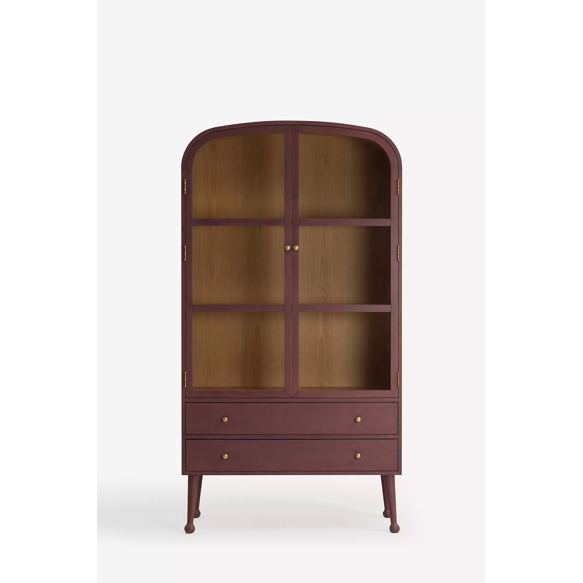 Moretti 42 Oak Curio Cabinet