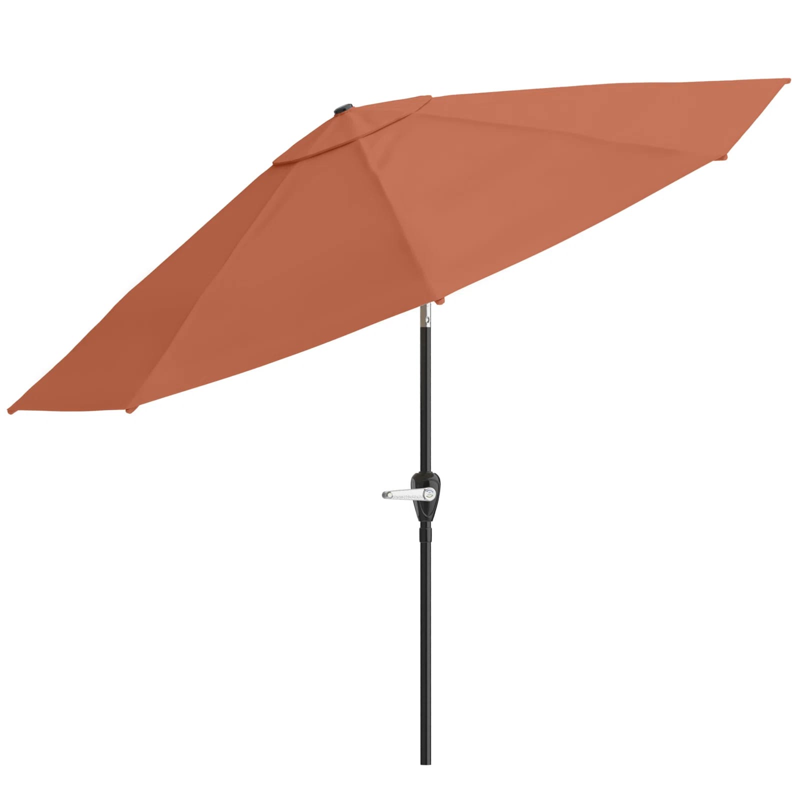 Kelton Patio Umbrella with Auto Tilt - 10' Easy Crank Outdoor Umbrella with Vented Canopy for Deck, Balcony, Porch, Backyard, or Pool by Pure Garden