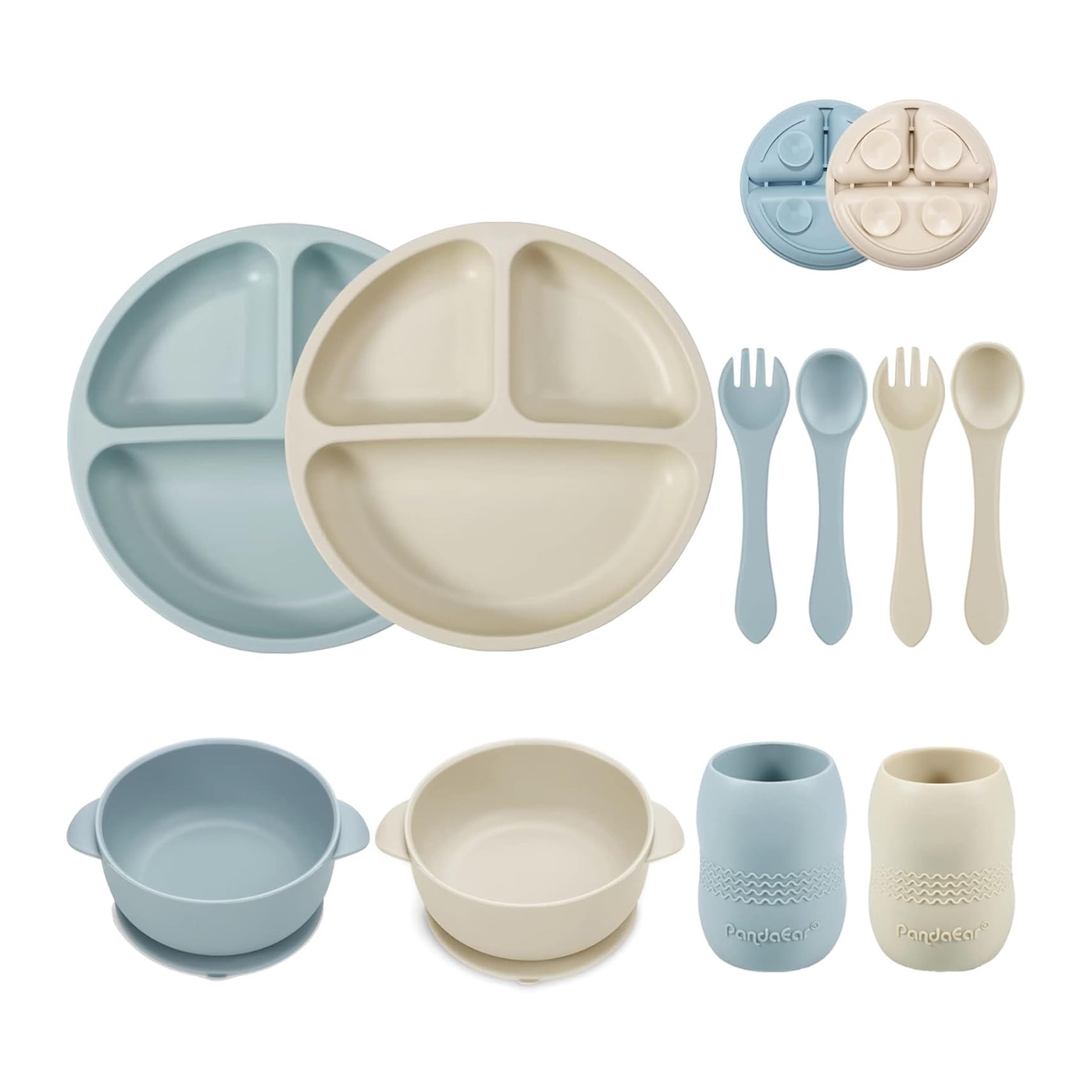 PandaEar Silicone Baby Feeding Set