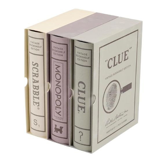 Scrabble, Monopoly, and Clue Board Game Bundle