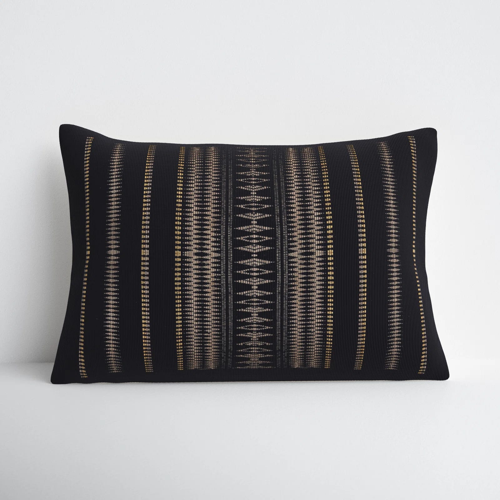 Taren Embroidered Cotton Lumbar Pillow Cover