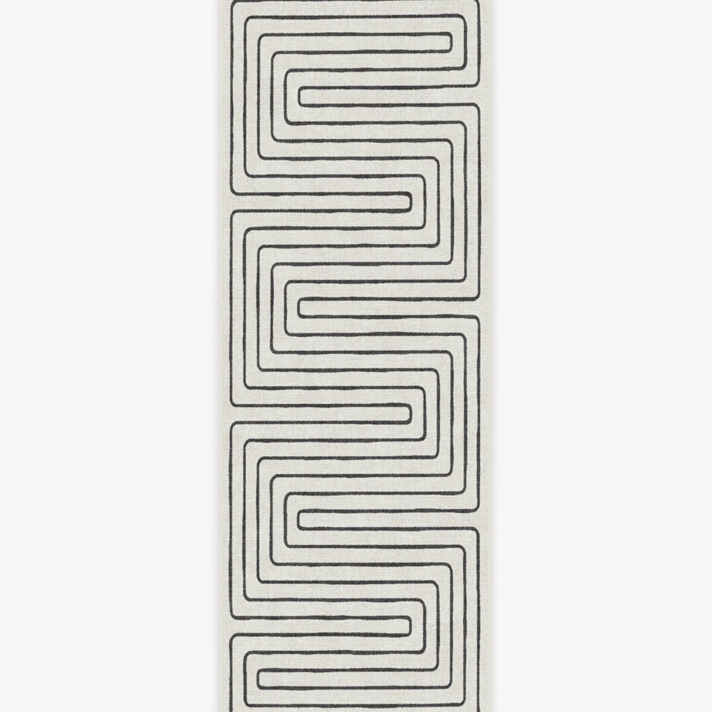 Jonathan Adler Labyrinth Black & Ivory Rug