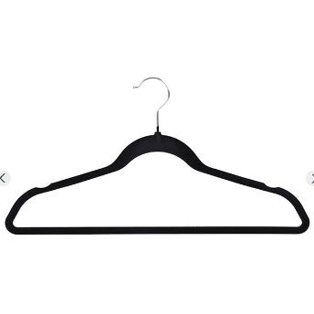 25-pack Velvet Hangers, Black